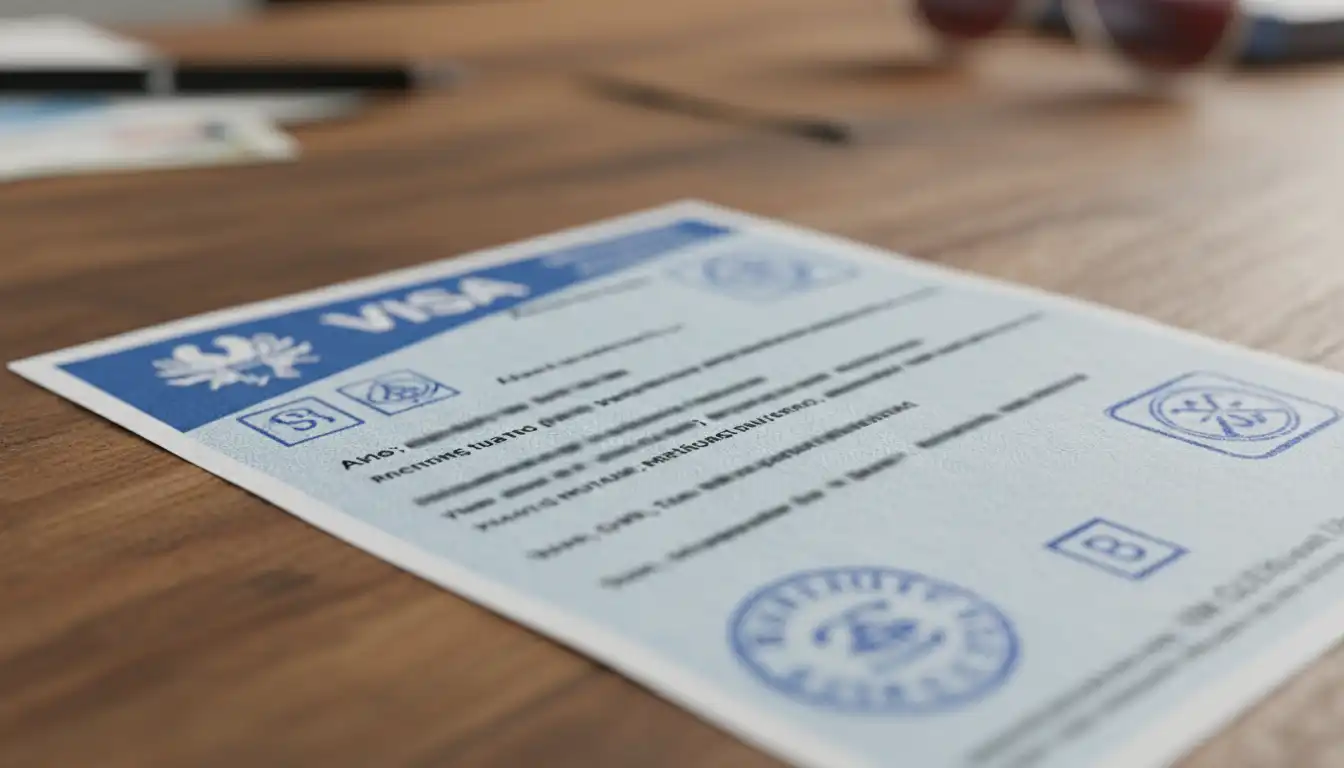 Close up of a document resembling a visa that is actually just an NZeTA approval