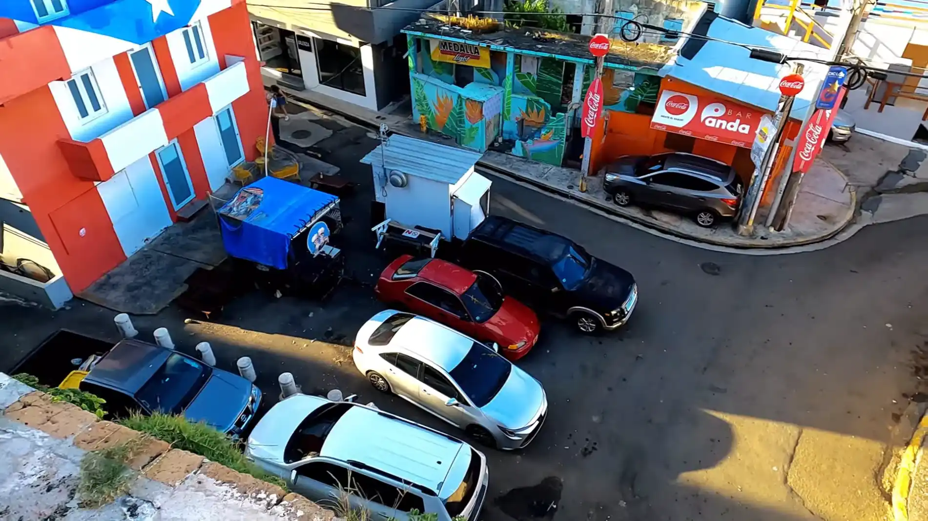 La Parla shot from roof