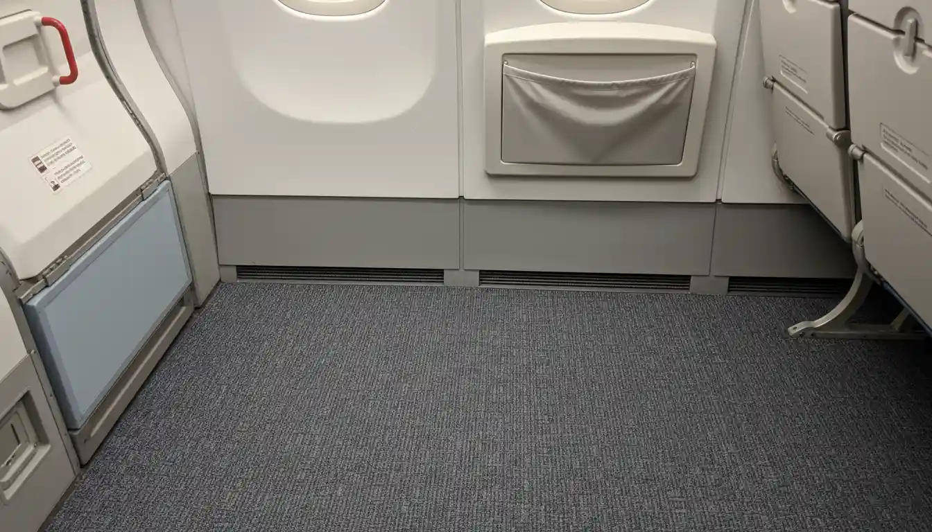 View of legroom in SAS emergency exit row seat 25A