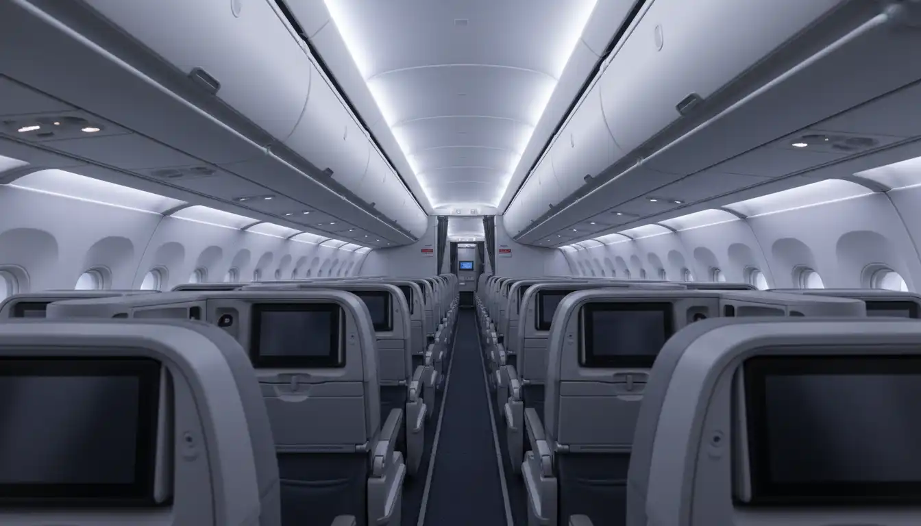 Reverse herringbone seating layout on Vietnam Airlines A350