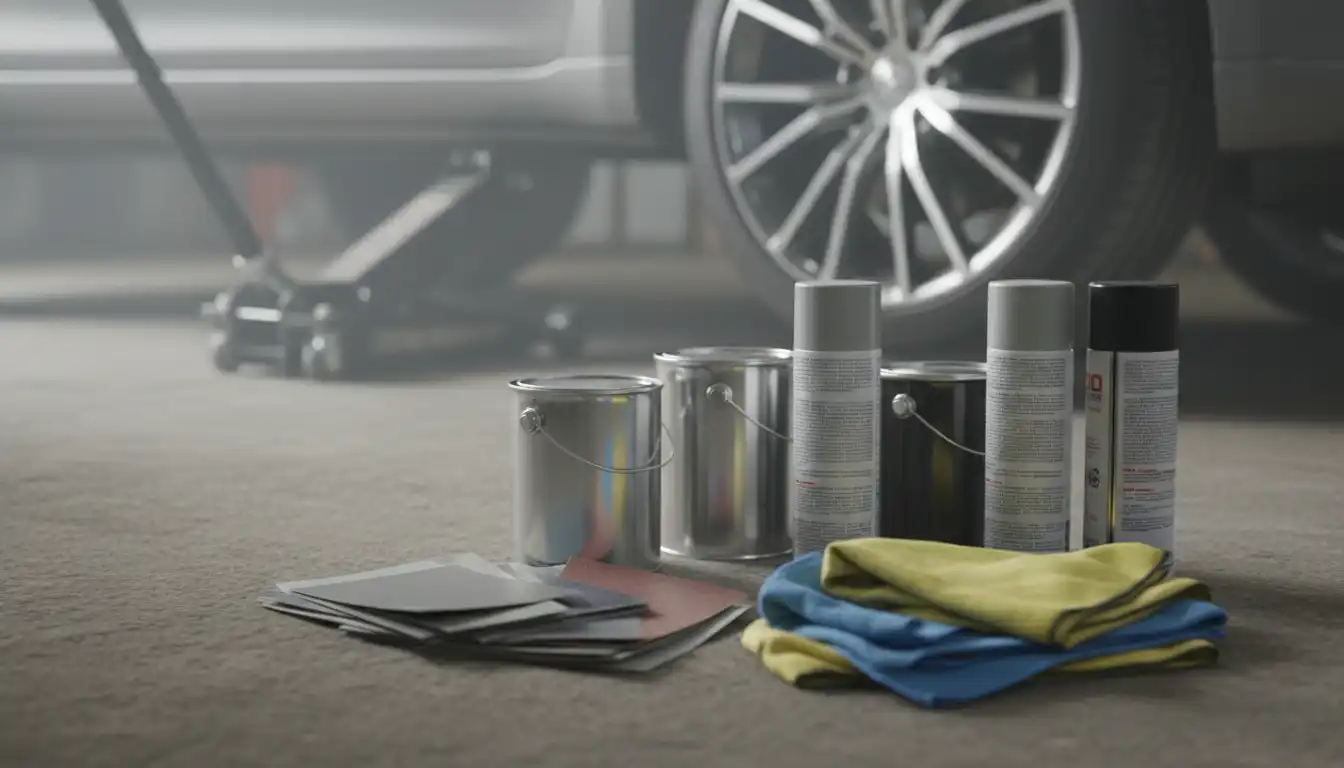 Professional wheel repair technician fixing curb rash on a rim
